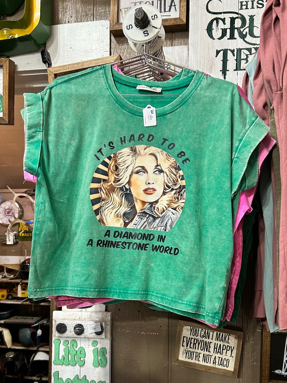 Zenana Graphic Tee - Black with Multi-Color Print - Picture 5 of 7
